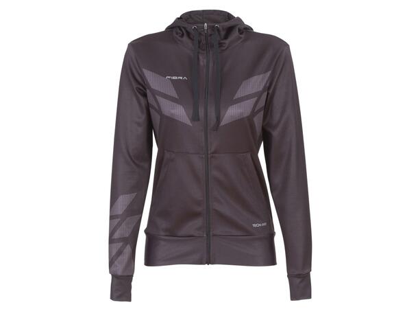 FIBRA Sync Hood Zip W Svart XS Träningströja dam 