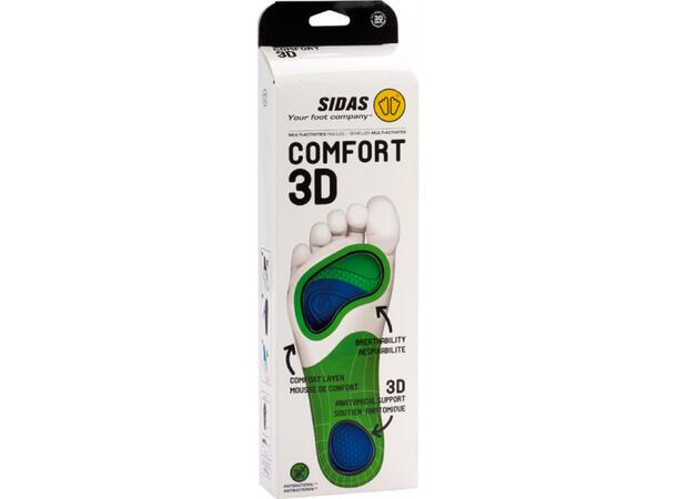 SIDAS 3D COMFORT Grön L Formade iläggssulor 