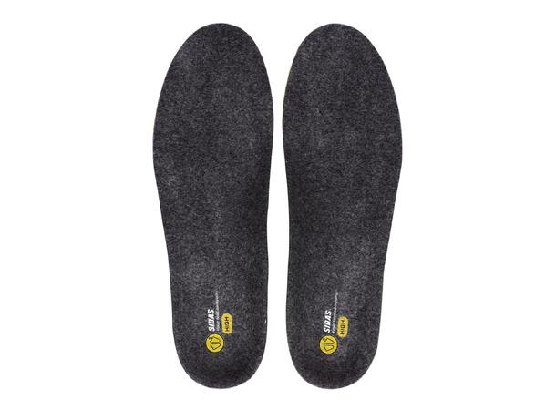 SIDAS 3FEET MERINO HIGH Gul XL Formade iläggssulor högt fotvalv 