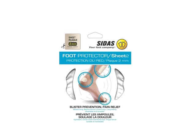 SIDAS FOOT PROTECTOR SHEET 2MM (x1) Blå 1-pack gel-ark i silikon
