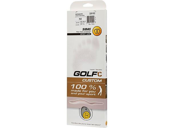 SIDAS GOLF CUSTOM Grå L Anpassningsbara sulor för Golf