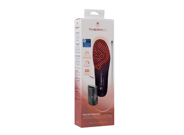 THERM-IC SET 3D +C-PACK 1300B Svart XL Set med 3D-sulor, batteri och laddkabel 