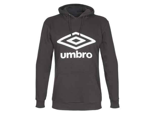 UMBRO Basic Logo Hood Jr Svart 164 Luvtröja med stor logo junior