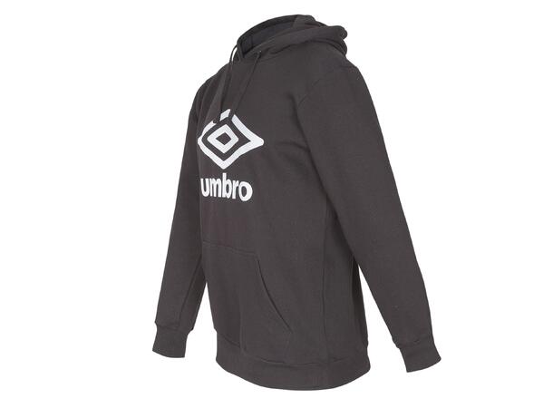 UMBRO Basic Logo Hood Jr Svart 164 Luvtröja med stor logo junior