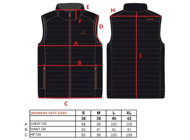 THERM-IC POWER VEST HEAT WOMEN Svart L Värmeväst (inkl U-pack, exkl.Powerbank) 