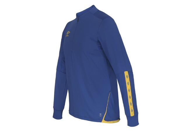 UMBRO UX Elite Half Zip Jr Blå/Gul 128 Träningströja med krage junior 