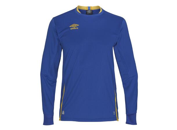 UMBRO UX Elite LS Jsy Blå/Gul S Matchtröja lång ärm 
