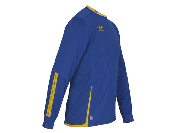 UMBRO UX Elite LS Jsy Blå/Gul S Matchtröja lång ärm 