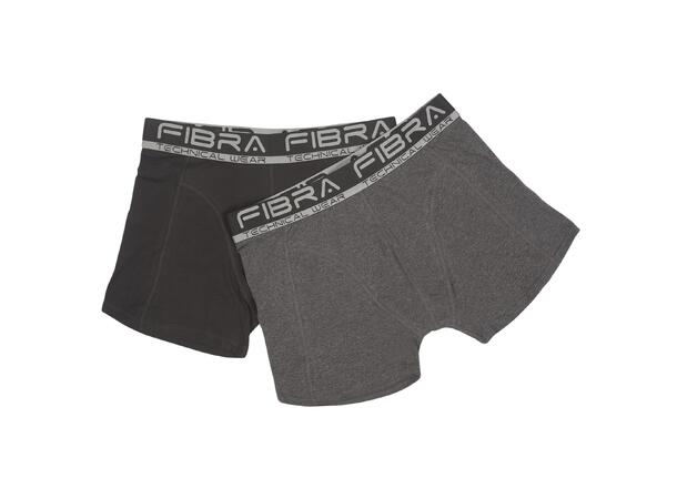 FIBRA Apex Boxer 2-p Svart/Grå M Boxerkalsonger 2-pack herr 