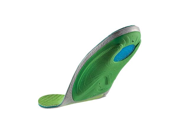SIDAS 3FEET RUN PROTECT MID Grön XS Formade iläggssulor medelhögt fotvalv 