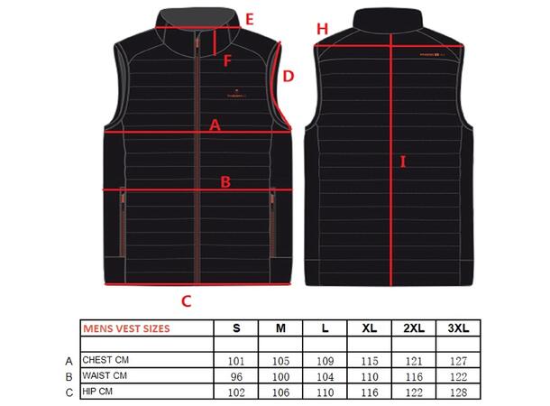 THERM-IC POWER VEST HEAT MEN Grå XL Värmeväst (inkl U-pack, exkl.Powerbank) 