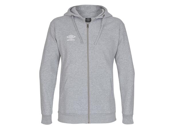 UMBRO Basic Hood Jacket Jr Grå 140 Luvtröja med dragkedja junior 
