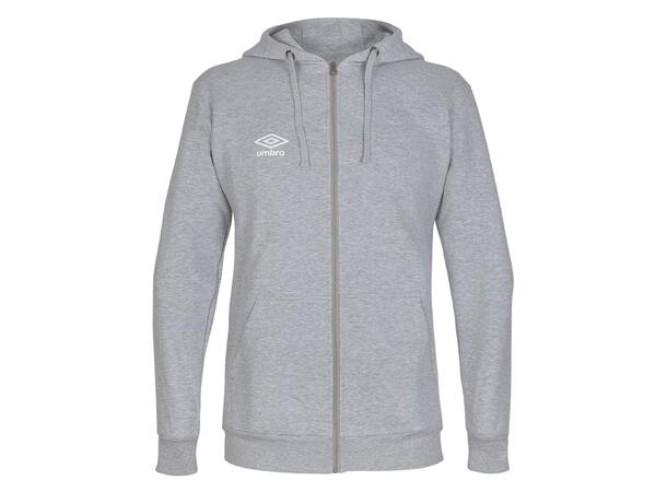 UMBRO Basic Hood Jacket Jr Grå 140 Luvtröja med dragkedja junior 
