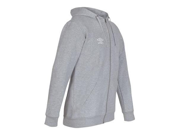 UMBRO Basic Hood Jacket Jr Grå 140 Luvtröja med dragkedja junior 
