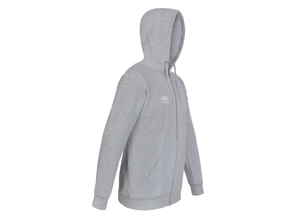 UMBRO Basic Hood Jacket Jr Grå 140 Luvtröja med dragkedja junior 