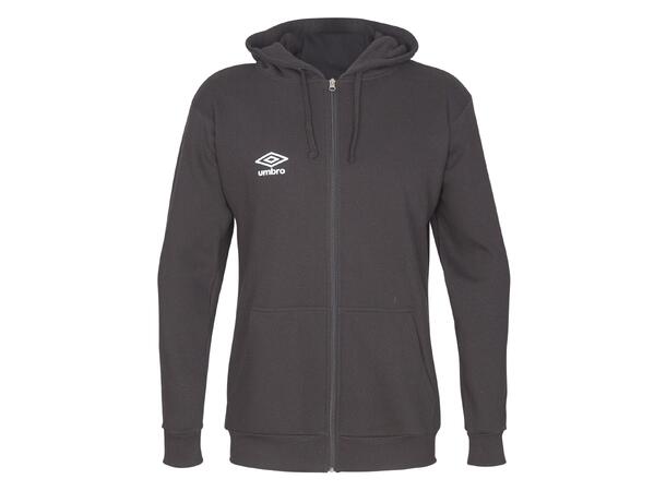UMBRO Basic Hood Jacket Jr Svart 140 Luvtröja med dragkedja junior 