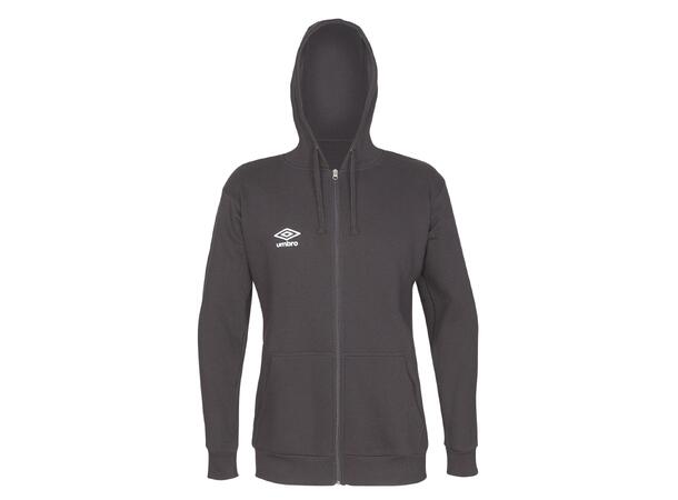 UMBRO Basic Hood Jacket Jr Svart 140 Luvtröja med dragkedja junior 