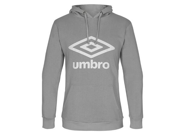 UMBRO Basic Logo Hood Grå M Luvtröja med stor logo