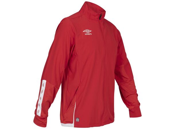 UMBRO UX Elite Trn Jkt Jr Röd/Vit 164 Vindtät träningsjacka 