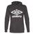 UMBRO Basic Fleece Hood Jr Svart 128 Luvtröja med stor logo 