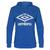 UMBRO Basic Logo Hood Jr Blå 128 Luvtröja med stor logo junior 