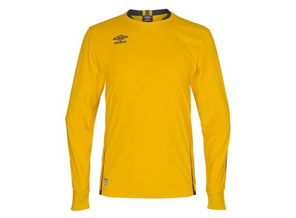 UMBRO UX Elite LS Jsy Jr Gul/Svart 164 Matchtröja lång ärm 