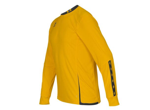 UMBRO UX Elite LS Jsy Jr Gul/Svart 164 Matchtröja lång ärm 