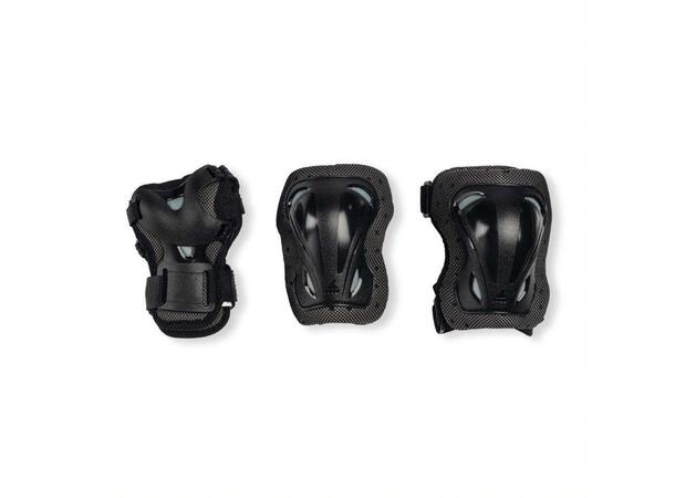 ROLLERBLADE SKATE GEAR JR 3P Svart XXXS 3-pack skydd junior 
