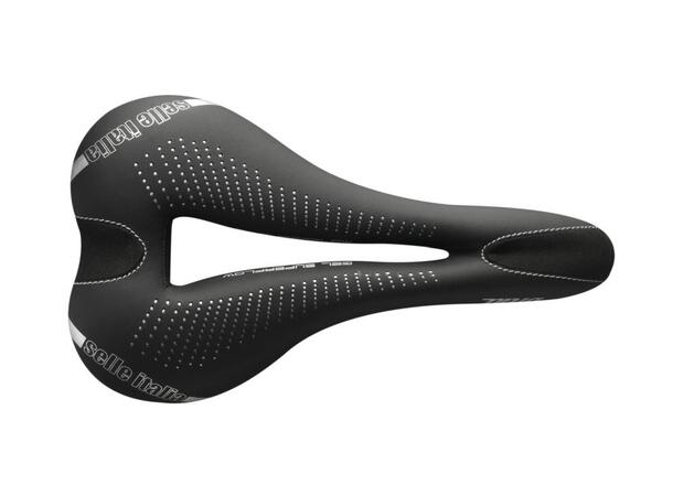 SELLE DIVA GEL TI316 SF Svart L Cykelsadel landsväg dam 