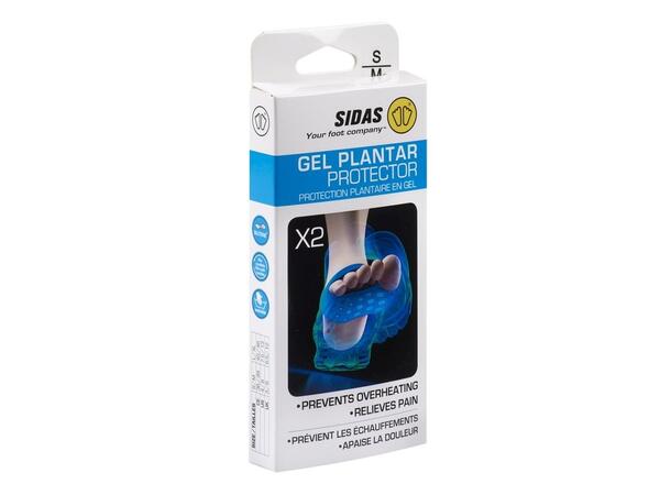 SIDAS GEL PLANTAR PROTECTOR(x2) Blå S/M 2-pack gelskydd mot blåsor 