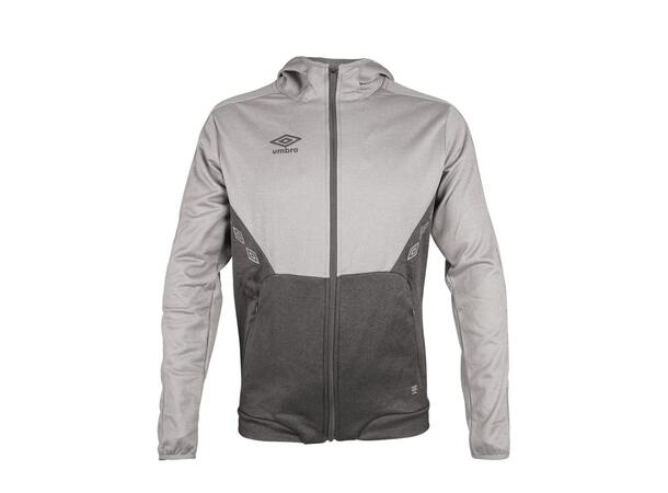 UMBRO Core Tech Hood Zip Jr Gråmel. 164 Luvtröja med hel dragkedja junior 