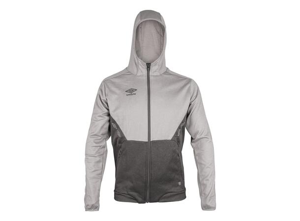 UMBRO Core Tech Hood Zip Jr Gråmel. 164 Luvtröja med hel dragkedja junior 