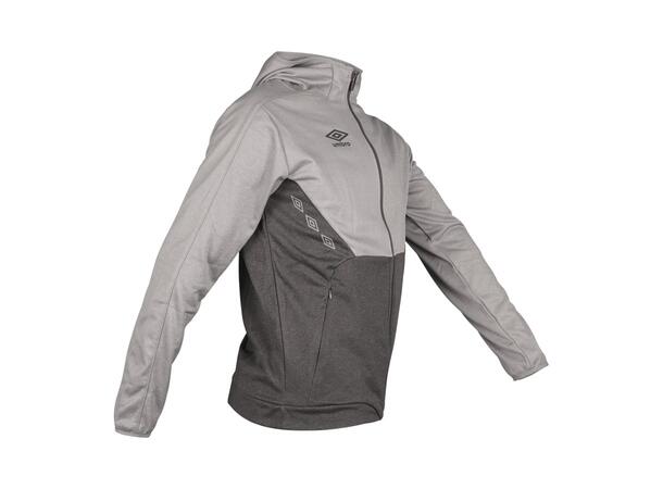 UMBRO Core Tech Hood Zip Jr Gråmel. 164 Luvtröja med hel dragkedja junior 