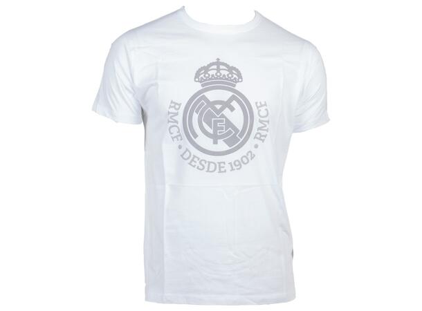 ST REAL MADRID PRINTED TEE Nº1 Vit M Real Madrid t-shirt