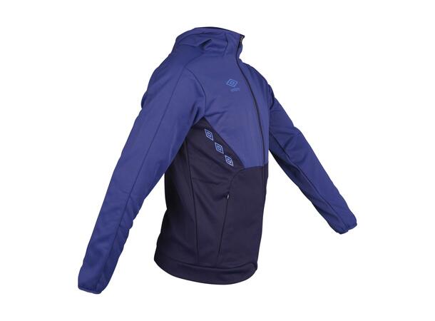 UMBRO Core Tech Hood Zip Jr Blå 128 Luvtröja med hel dragkedja junior