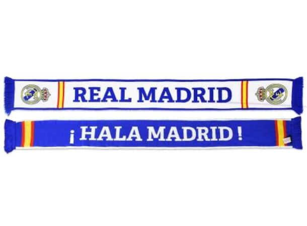 ST REAL MADRID DOUBLE KNIT SCARF Nº1 Vit Real Madrid Supporterhalsduk