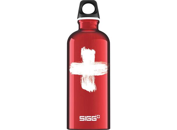 SIGG SWISS Röd 0,6 L Vattenflaska i aluminium